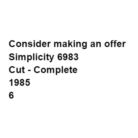 Simplicity 6983 Henry Grethel Pattern Top Miss 6 Button Front Pocket Back Slit - Picture 3 of 5